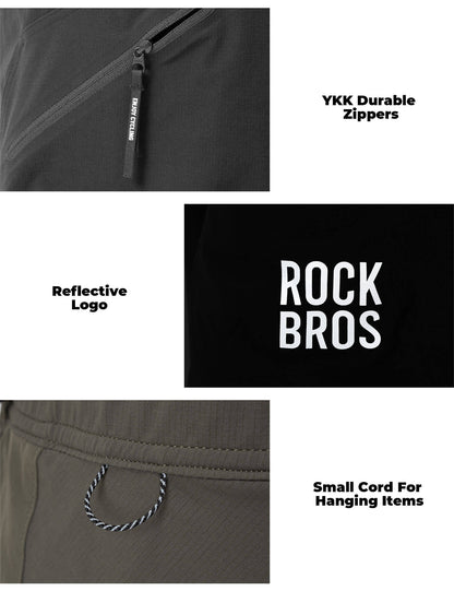 Men's Commuter Shorts Moisture-Wicking Multi-Pocket Shorts for Outdoor