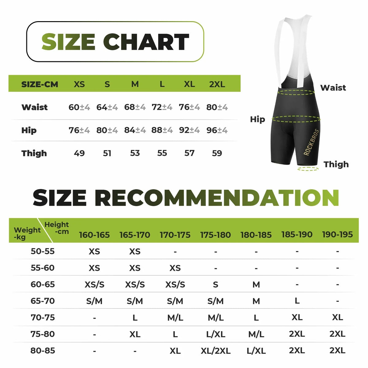Men’s Cycling Bib Shorts for 77–104°F - YDDK013