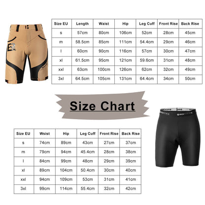 ROCKBROS Men's Cycling Shorts 4D Padded Compression Shorts