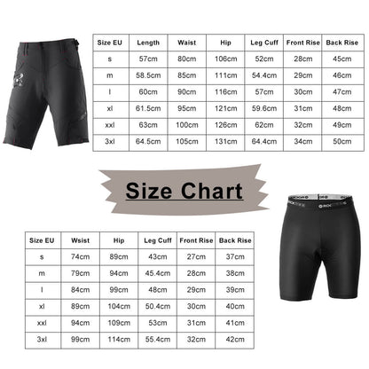 ROCKBROS Men's Cycling Shorts 4D Padded Compression Shorts