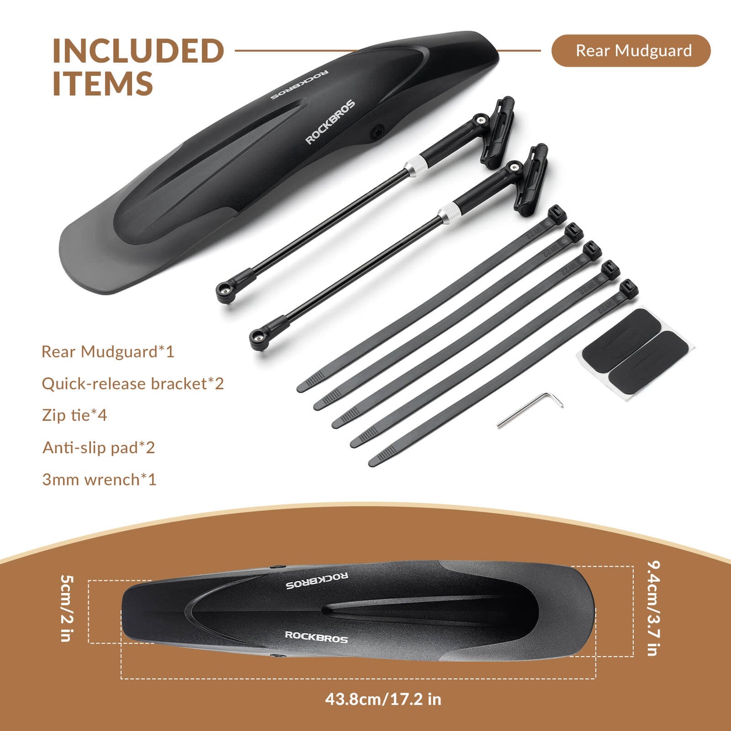 Adjustable Bike Fenders for Mountain Bikes