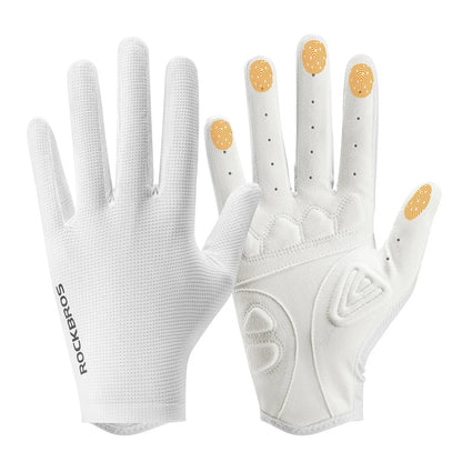Plain Full-Finger Cycling Gloves