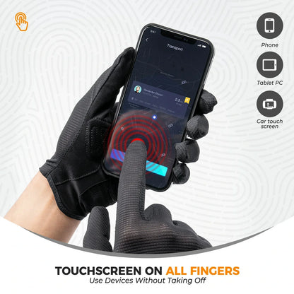 Plain Full-Finger Cycling Gloves