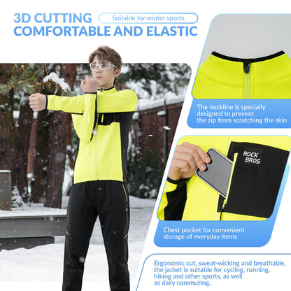 Unisex Reflective Thermal Cycling Jacket