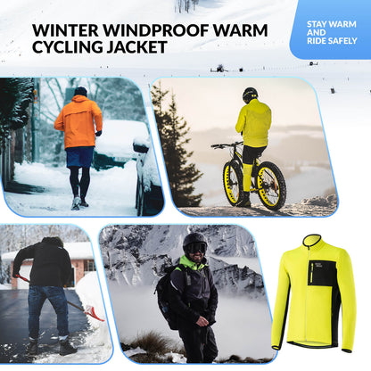 Unisex Reflective Thermal Cycling Jacket