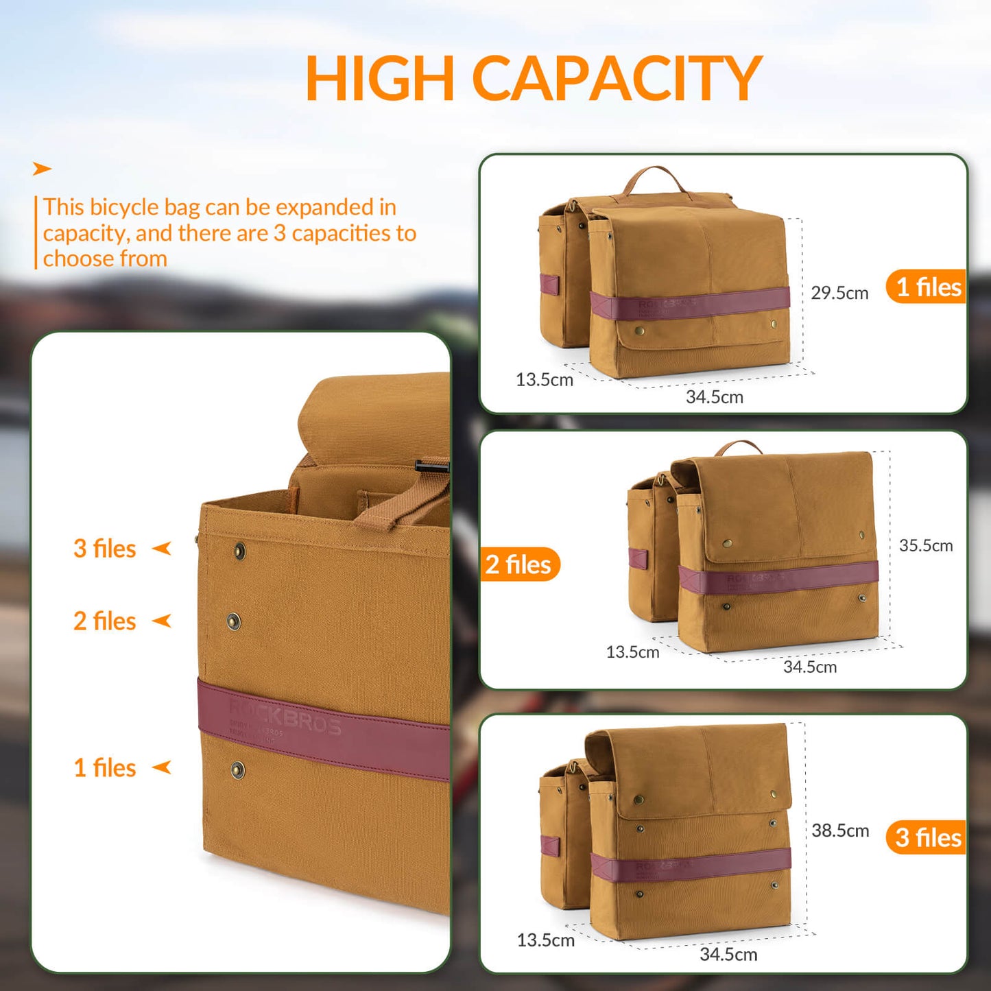Retro Bike Pannier - 27L