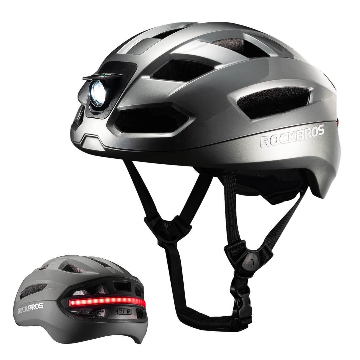 Smart Bike Helmet with Remote-Controlled Warning Lights