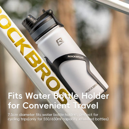 Stainless Steel Insulated Sports Water Bottle with Straw