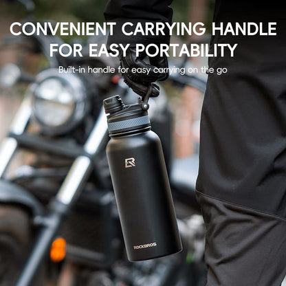 Stainless Steel Insulated Sports Water Bottle with Straw