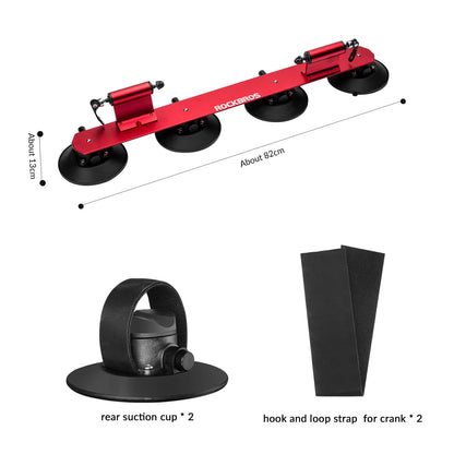 Suction Cup Bike Rack for Car Roof Quick Release Roof Mounted Carrier