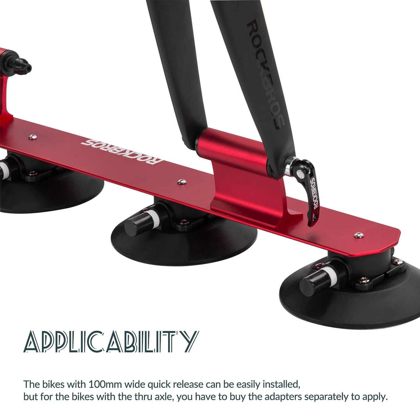 Suction Cup Bike Rack for Car Roof Quick Release Roof Mounted Carrier