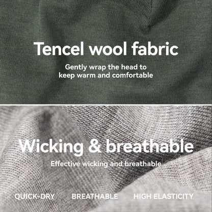 Tencel Merino Wool Thermal Skull Cap