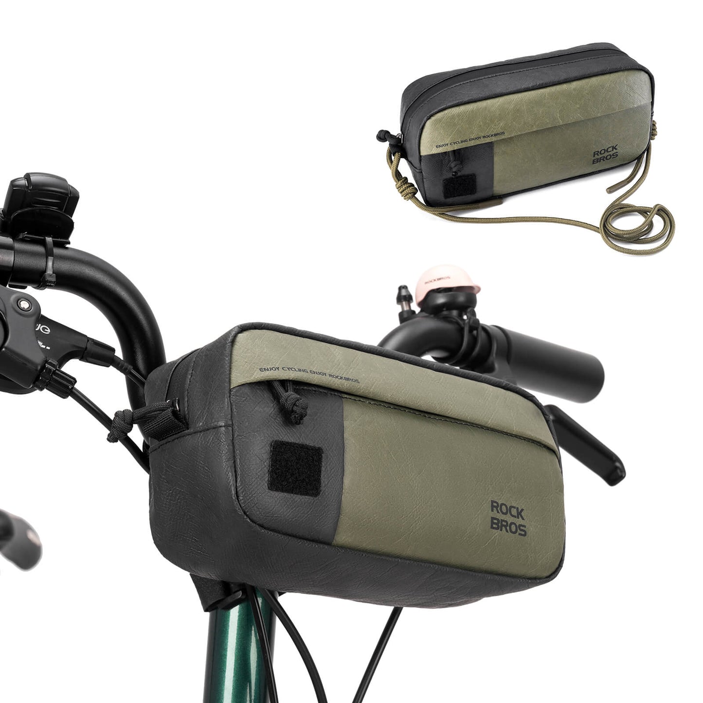 Bike Handlebar Bag with Shoulder Strap - 1.5L