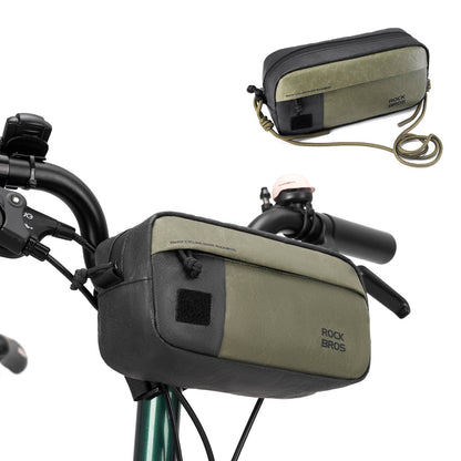Bike Handlebar Bag with Shoulder Strap - 1.5L