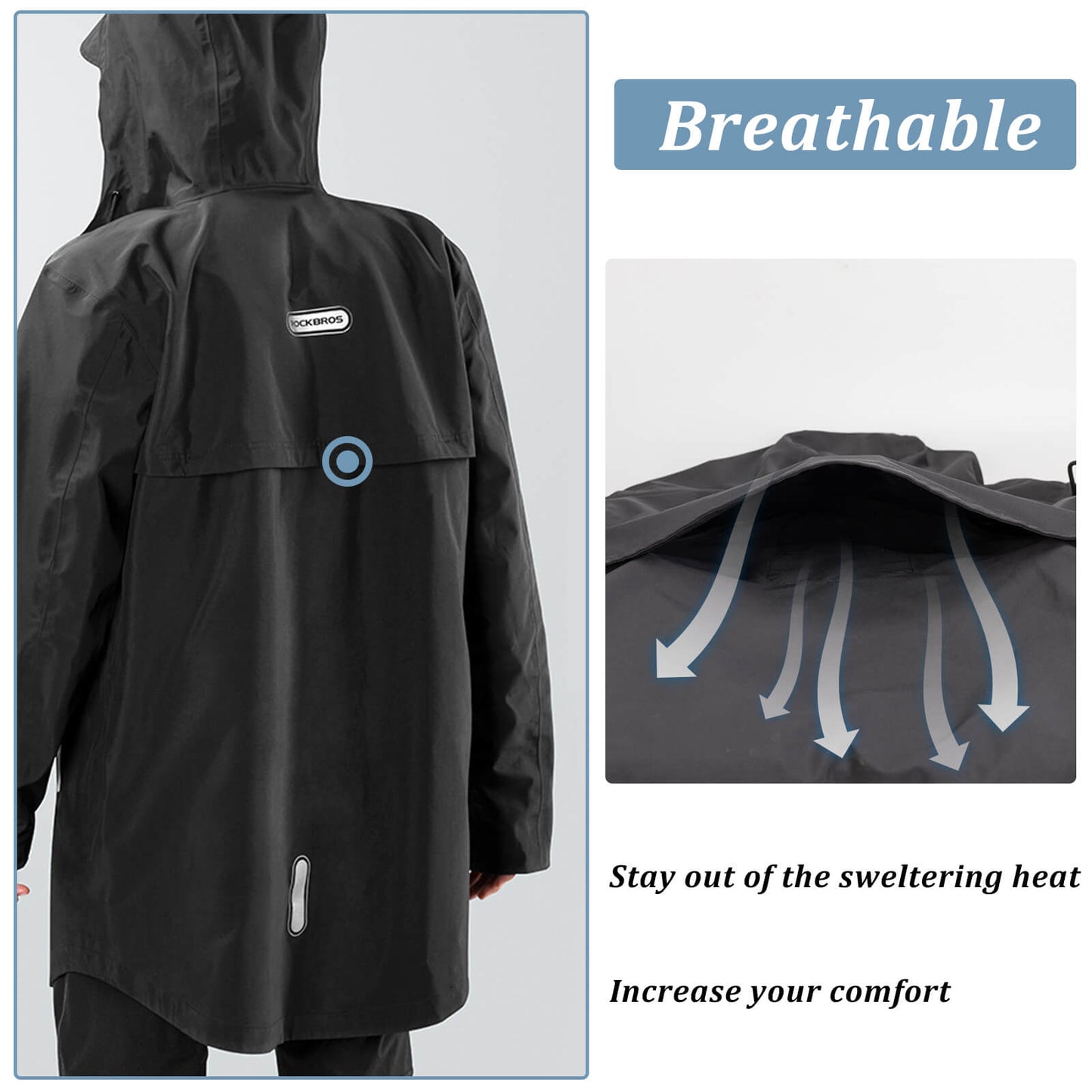 Unisex Long Waterproof Raincoat