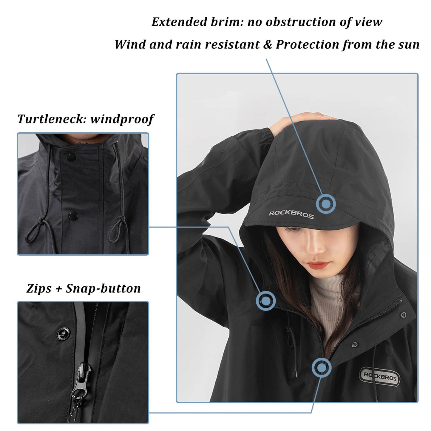 Unisex Long Waterproof Raincoat