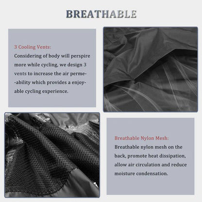 Unisex Waterproof Cycling Rain Jacket