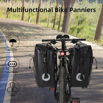 ROCKBROS Fully Waterproof Bike Pannier Large Capacity