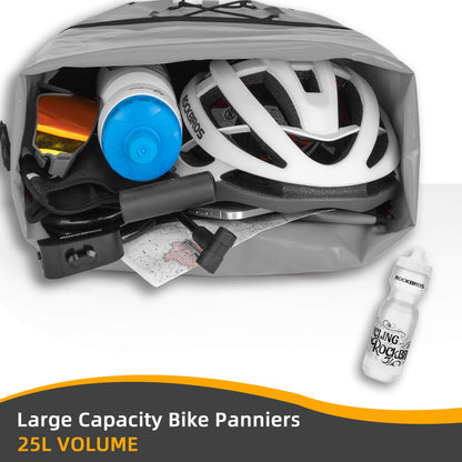 ROCKBROS Fully Waterproof Bike Pannier Large Capacity