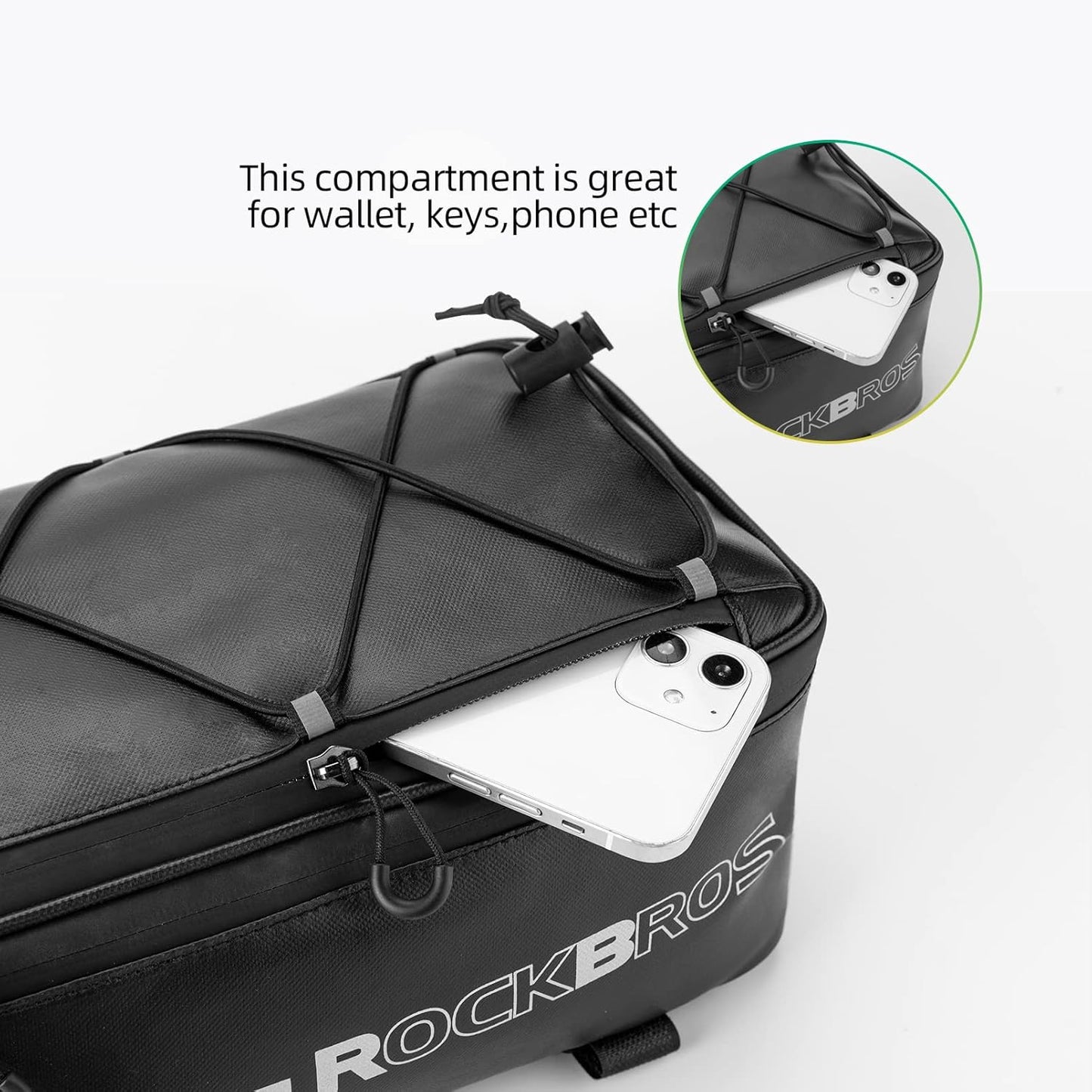 ROCKBROS Bike Rack Bag Saddle Pannier Bag Waterproof 6L or 9L