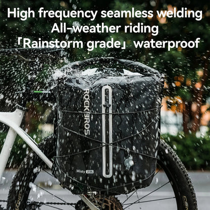 100% Waterproof Bike Rack Bag Lightweight 23L