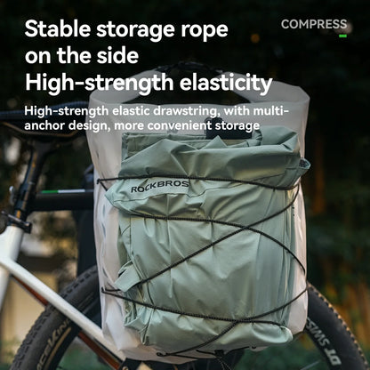 100% Waterproof Bike Rack Bag Lightweight 23L