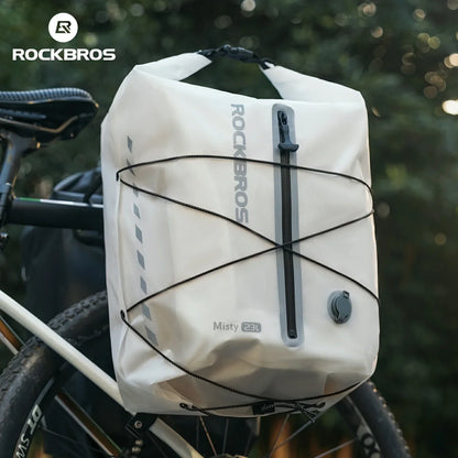 100% Waterproof Bike Rack Bag 23L Lightweight
