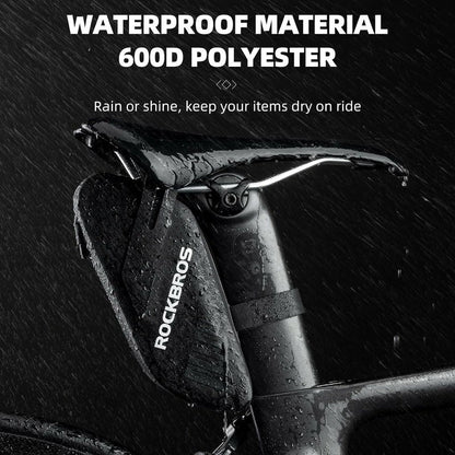 Waterproof Bike Saddle Bag - 0.6L