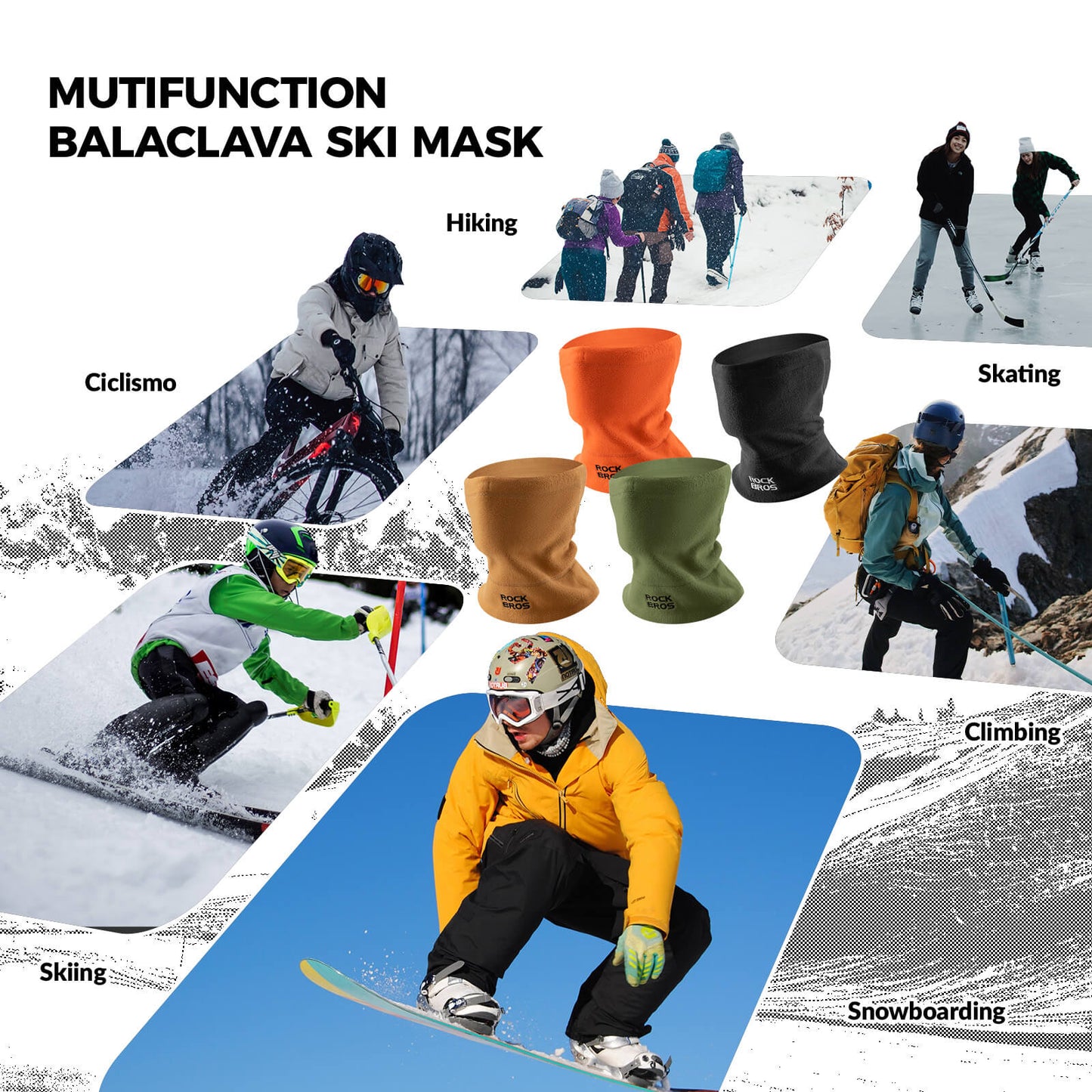 Winter Fleece Neck Warmer & Ski Mask