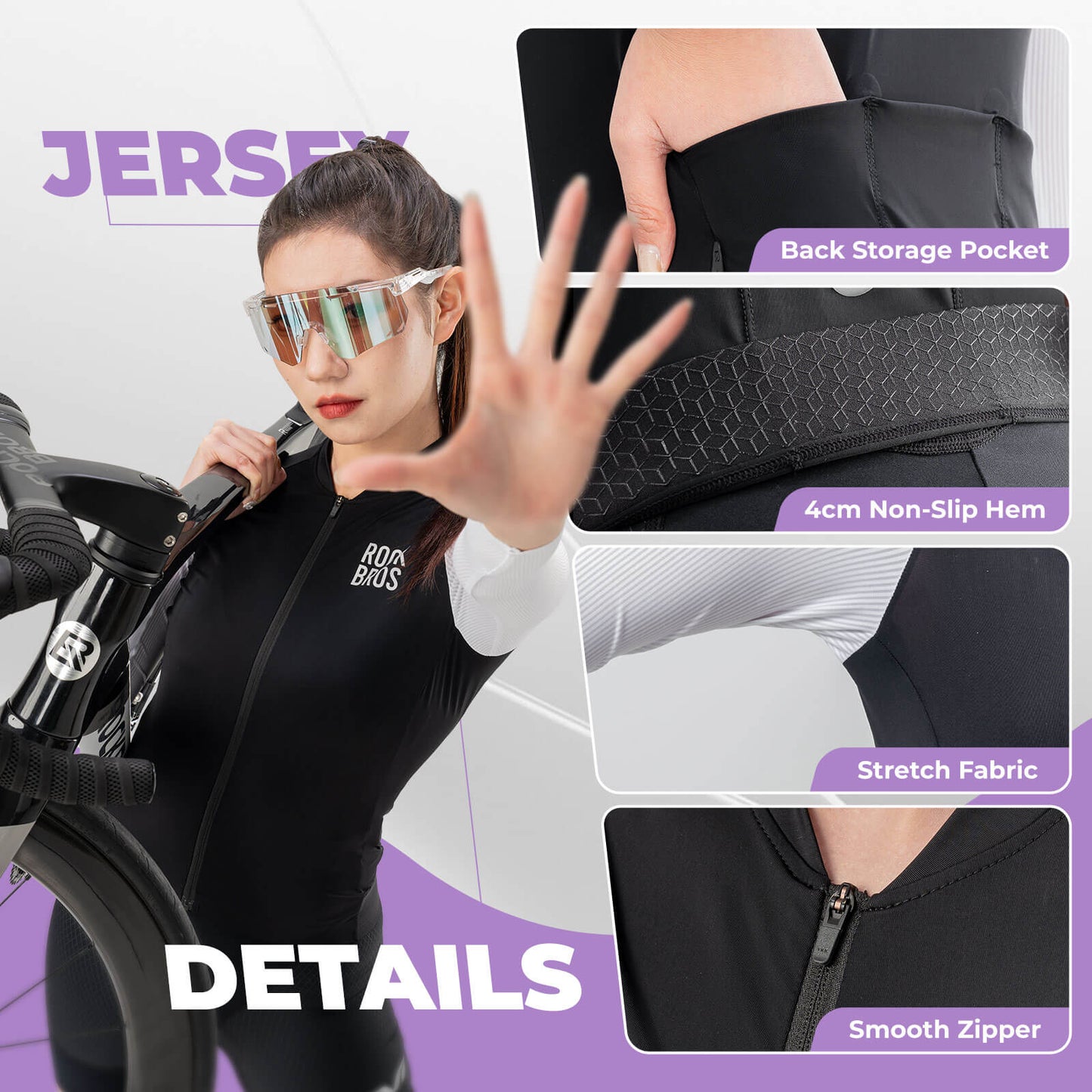 Women's Breathable Long-Sleeve Cycling Jersey