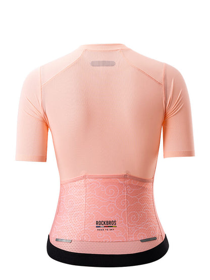 Women's ROAD-TO-SKY Quick-Drying Short-Sleeve Cycling Jersey