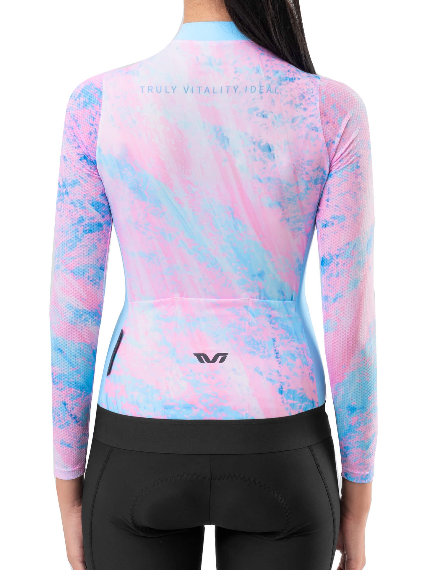 Women's TVI Long-Sleeve Cycling Jersey Sakura Mirage