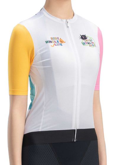 Women's TVI Vibrant Vacation Short-Sleeve Cycling Jersey
