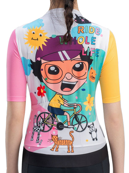 Women's TVI Vibrant Vacation Short-Sleeve Cycling Jersey