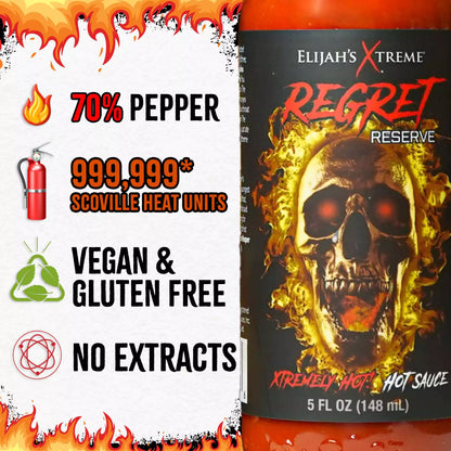 REGRET 𝘙𝘌𝘚𝘌𝘙𝘝𝘌 HOT SAUCE