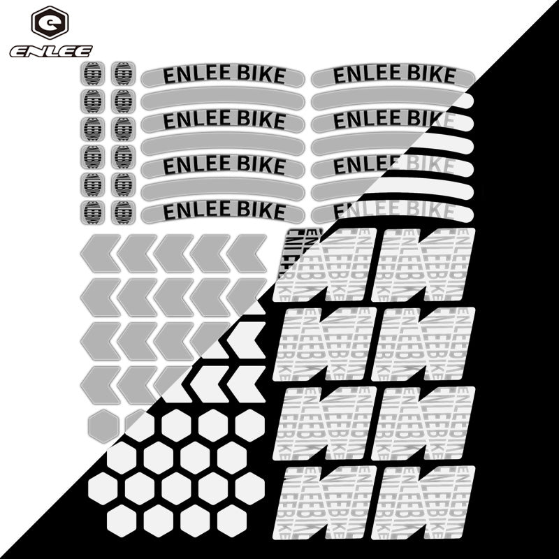 ENLEE Reflective Tape Sticker Multifunctional Bicycle Reflective Stickers for Night Cycling RS2401