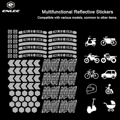 ENLEE Reflective Tape Sticker Multifunctional Bicycle Reflective Stickers for Night Cycling RS2401