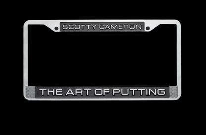 Scotty Cameron "The Art of Putting" Chrome/Black License Plate Frame