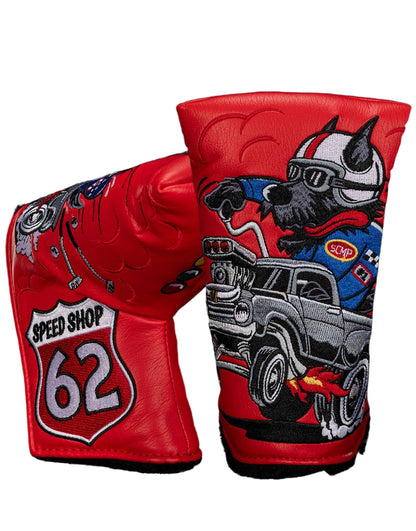 Scotty Cameron Limited Red Speed Dog Mid-Mallet Putter Headcover