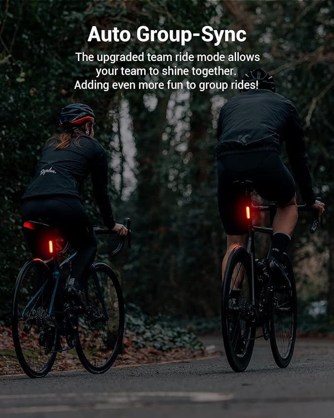 Magicshine Tail Light SEEMEE 50 V2.0, Rear Bike Light with USB C Rechargeable, 50 Lumen IPX6 Waterproof Bicycle Tail Lights for Night Riding, Smart Cycling Safety Bike Taillights