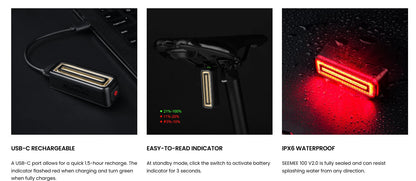 SEEMEE 100 V2.0 Smart Bike Tail Light