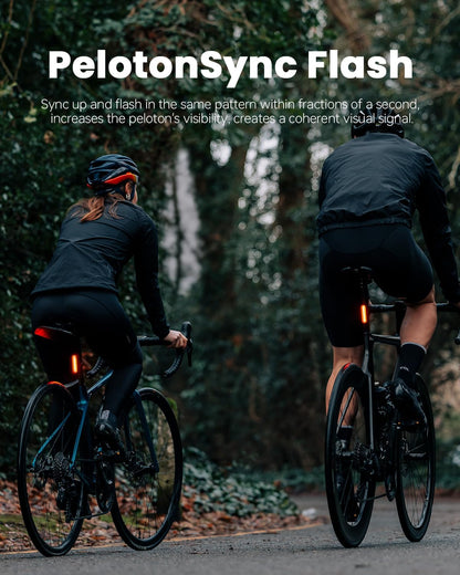 Magicshine Tail Light SEEMEE 50 V2.0, Rear Bike Light with USB C Rechargeable, 50 Lumen IPX6 Waterproof Bicycle Tail Lights for Night Riding, Smart Cycling Safety Bike Taillights