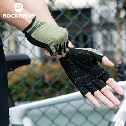 Half-Finger Cycling Gloves with SBR Shock-Absorbing Palm Pads
