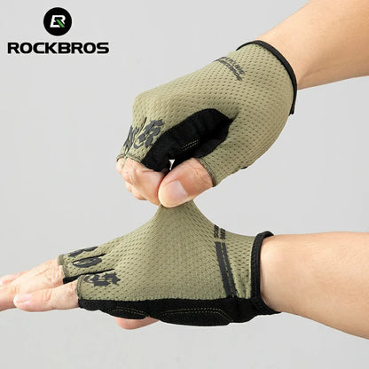Half-Finger Cycling Gloves with SBR Shock-Absorbing Palm Pads