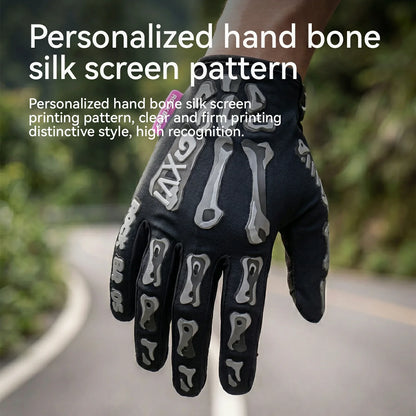 Full Finger Cycling Gloves Padded Touchscreen