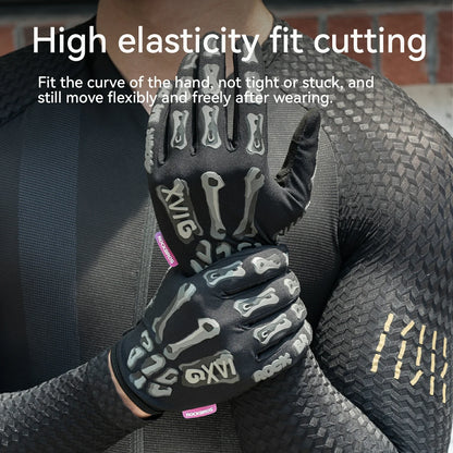 Full Finger Cycling Gloves Padded Touchscreen