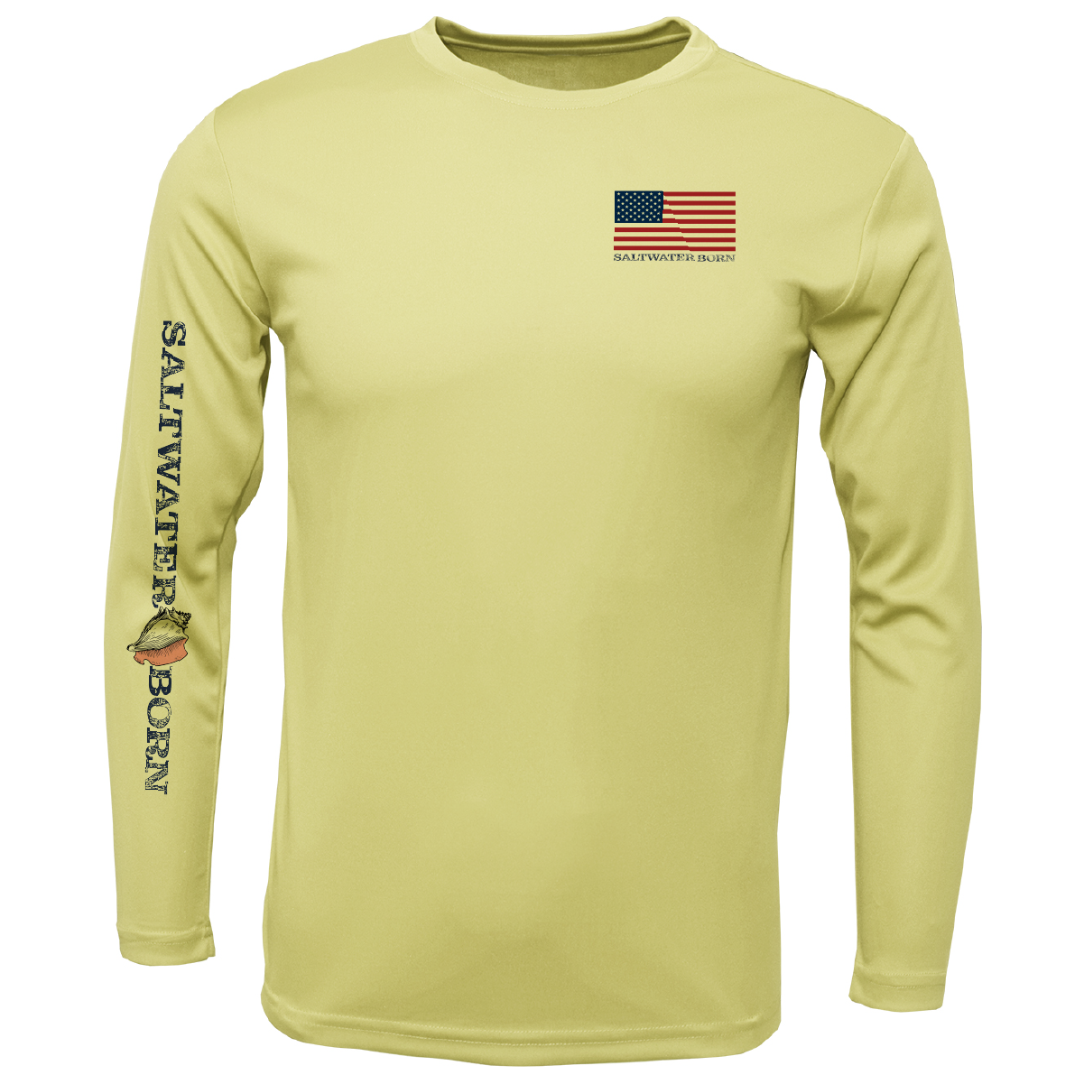USA Hogfish Long Sleeve UPF 50+ Dry-Fit Shirt