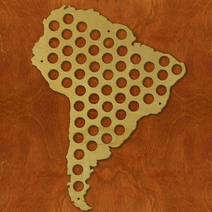 South America Beer Cap Map
