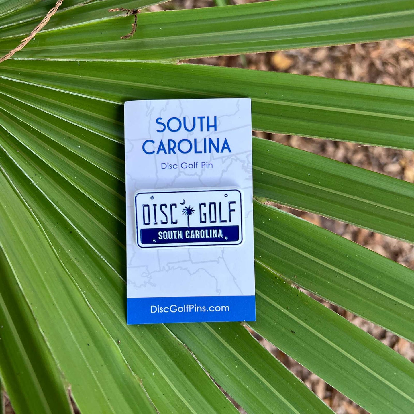 South Carolina License Plate Disc Golf Pin