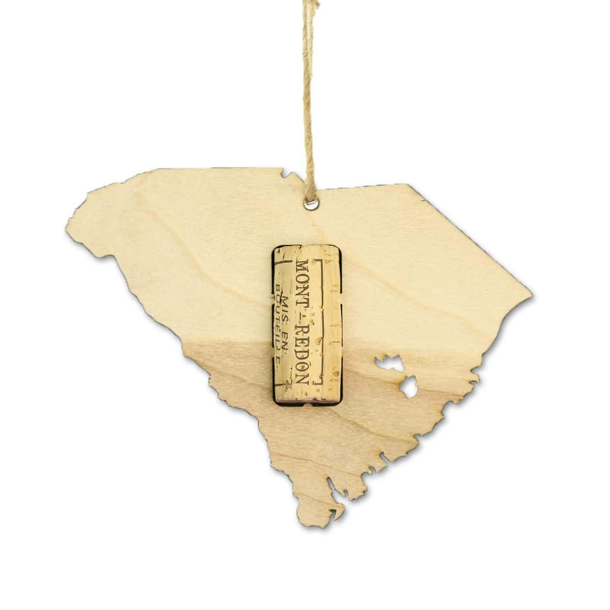 South Carolina Wine Cork Holder Ornaments